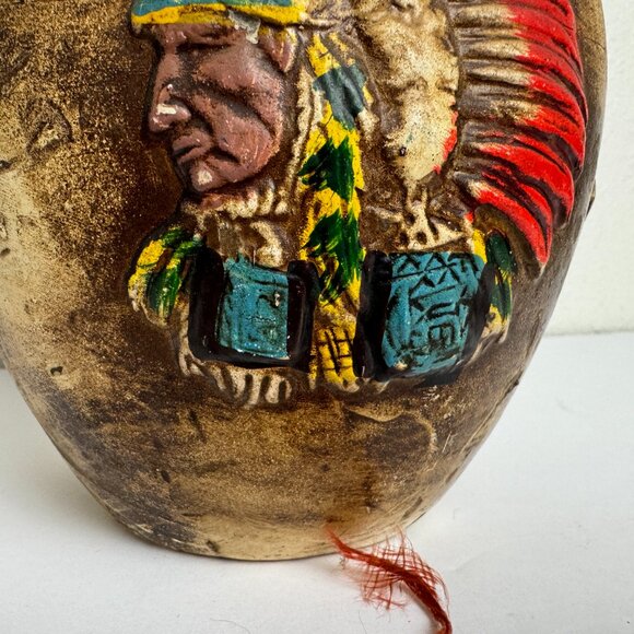 Vintage Native American Indian Pottery Vase Authentic Indian SYMBOLS - Picture 4 of 14
